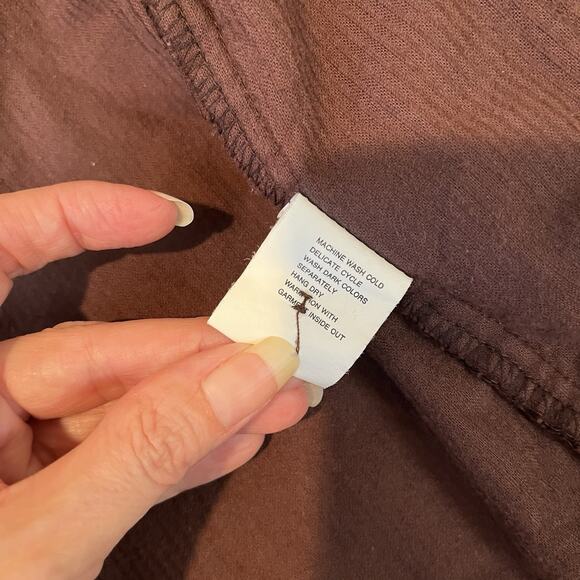 Oversized Corduroy Button Up Chore Barn Jacket Womens Medium Baggy Quilted Brown - Picture 8 of 8